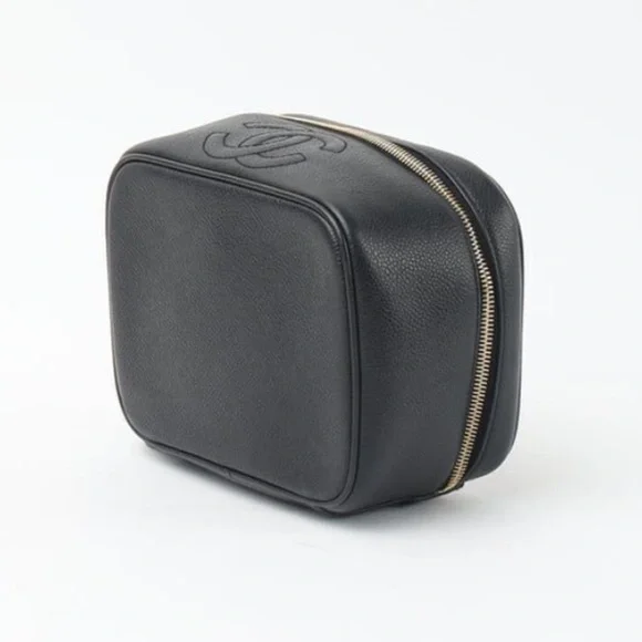 Chanel Black Leather Vanity Case - Picture 5 of 16